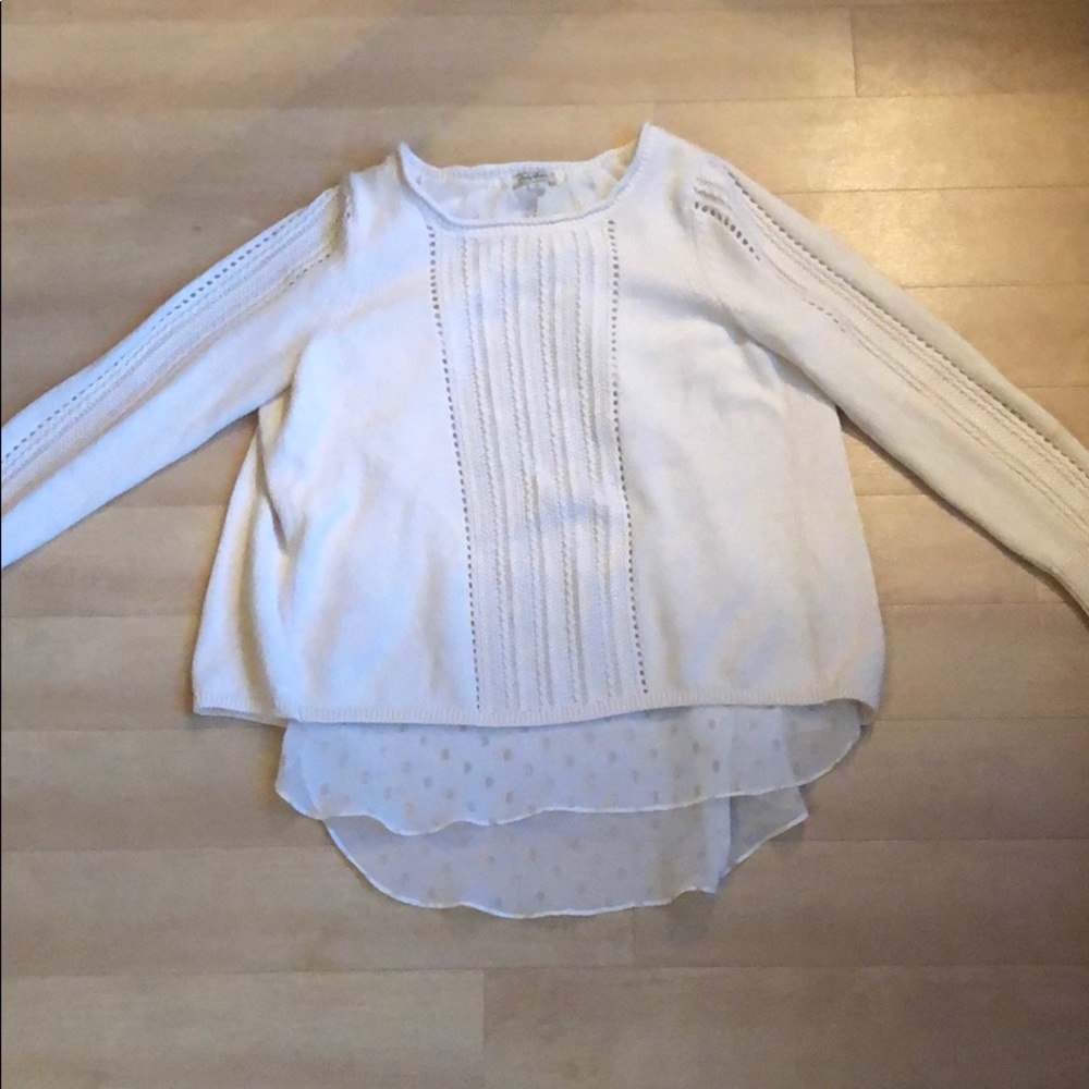 Lucky Brand Sweater Cream and Gold - Medium